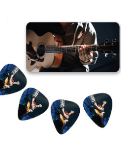 Custom Guitar Picks in a Tin