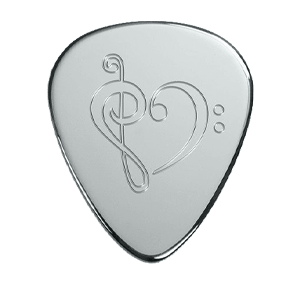 Silver Pick - Music Heart
